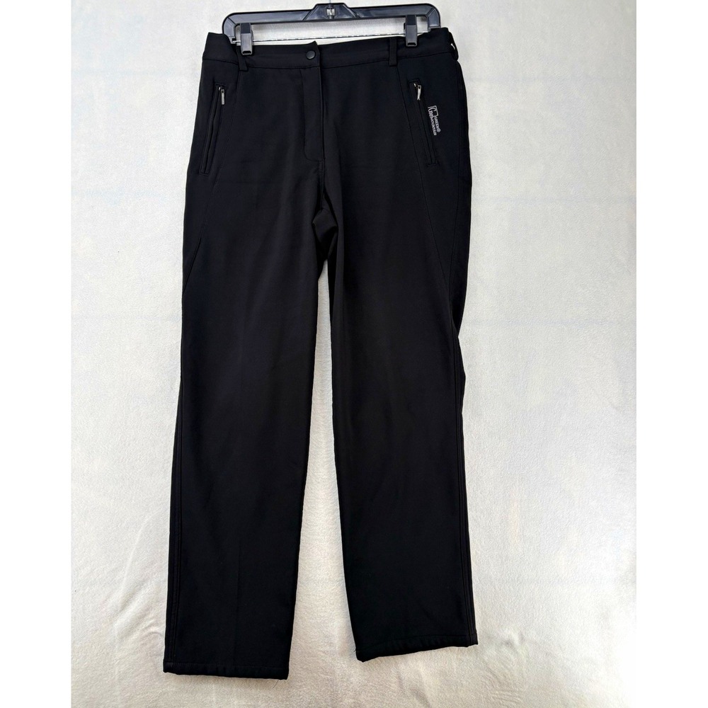 Green Mountain Black Casual Pants Regular Fit Straight Leg Women's XL